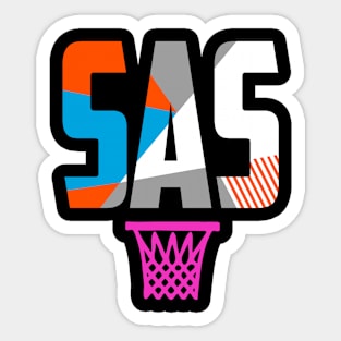 Throwback San Antonio Basketball Sticker